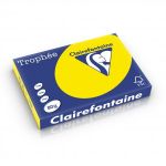 Clairefontaine 2884C - Ramette de 500 feuilles de papier Troph&eacute;e fluo jaune, A3 80 g/m&sup2;