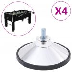 VidaXL Pieds de baby-foot 4 pcs Chrome