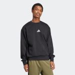 Adidas Sweat-shirt Essentials Feelcozy Fleece noir blanc - L