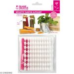 Graine Créative Réglette tampon alphabet pour pâte polymère