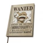 Abystyle Carnet de notes de One Piece - Wanted Luffy - pour Unisexe - multicolore