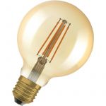 Osram 1906 Édition Vintage, E27-base, verre doré,Blanc chaud