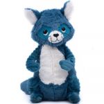 Les Déglingos Peluche Les Ptipotos Netoitou le raton laveur bleu (26 cm) Les