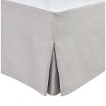 Tour DE LIT Cache SOMMIER 160 X 200 CM + 30 CM Gris Clair