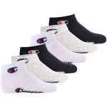 Champion Core Socks Junior 6PP Quarter Chaussettes de Doublure, Gris Clair, 31-34 Unisexe-Enfants et Adolescents