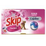 Skip Lessive Capsule 3en1 Touche De Cajoline - La Boîte De 36 Capsules
