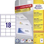 Avery-Zweckform Etiquettes multi-usages facile à décoller AVERY ZWECKFORM 6171 450 étiquettes