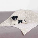 Trixie Couverture Kenny en peluche 75 x 50cm beige