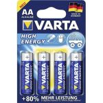 Varta 4 piles alcalines High Energy AA LR6 1,5V 2600mAh