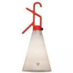 Flos Baladeuse Mayday / H 53 cm - Poignée polypropylène orange,blanc opalin en matière plastique
