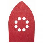 Bosch Feuille abrasive pour ponceuse Multi 2608605182 avec bande auto-agrippante, perforé Grain 40 5 pc(s) (L x l) 170