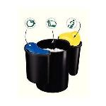 CEP Office Solutions Corbeille à papier tri selectif Confort en polypropylène (16 L et 2 x 4,5 L)