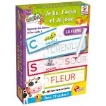 Lisciani Giochi Je lis, j'écris et je joue avec la ferme - Carotina - jeu d'apprentissage - 72 cartes effaçables