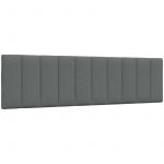 VidaXL Coussin de t&ecirc;te de lit gris fonc&eacute; 180 cm tissu