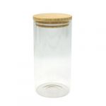 Bo&icirc;te de conservation en verre 1,5L avec couvercle en Bambou Fackelmann Eco Friendly ref 684281