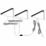 Kit De 3 Spots Led 5w Triangulaire En Applique 3000k - Noir - Key-T L&s Light
