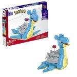 Mattel Mega Pokémon Coffret Jouet Construction Lokhlass Figurine Articulée Animée avec 527 Pièces, 18 Cm, À Collectionner, Jouet Enfant, A Partir De 8 Ans, HKT26
