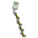Goobay Cat 8.1 Câble Patch Ultra-Flexible, Slim, u/ftp, gris - fiches extra-courtes, conducteur en cuivre sans oxygène (ofc) à 99,9 %, lszh, gaine
