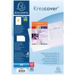 Exacompta Lot de 12 protège-documents en polypropylène rigide Kreacover 60 vues - A4 - Blanc - 58309E