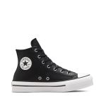 Converse Chuck Taylor All Star Eva Lift Leather, Baskets, Black Natural Ivory White, 36 EU