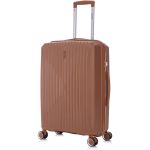 Celims France - Valise Moyenne en Polypropyl&egrave;ne | Modele 2025 | Taille 65cm 20kg | Serrure TSA | 8 Roulettes 360 | Marron