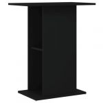 VidaXL Support pour aquarium noir 60,5x36x72,5 cm bois d'ingénierie