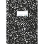 Herma Protège-cahier « Schoolydoo » de H En plastique - Format A4 - À motifs - 1 pièce Noir