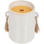 Bougie Soleya 1000g bois de oud Blanc