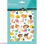 Maildor Autocollants Dreamy - Sir&egrave;nes - 159 pcs
