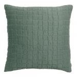 Vivaraise Coussin stonewashed Swami thym 45 x 45 cm - THYM