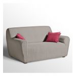 Housse extensible pour fauteuil et canapé AHMIS Beige