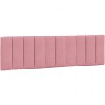 VidaXL Coussin de t&ecirc;te de lit rose 180 cm velours