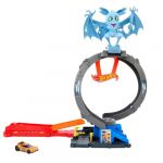 Mattel Let’s Race Netflix - Coffret Circuit City Looping Et Attaque Chauve-Souris avec Voiture Et Piste, 3 Modes De Jeu, Looping Réglable Et Lanceur, Jouet Enfant, A Partir De 4 Ans, HTN78