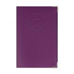 Porte-papiers voiture ancien permis + carte grise &ndash; PVC Violet &ndash; Format 15 &times; 10 cm &ndash; Made in France &ndash; Color Pop