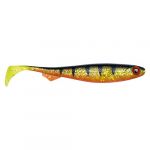 Fox Rage Slick Shad – Poisson en caoutchouc pour la pêche au lancer des brochets, sandres et perches, leurre en caoutchouc pour la pêche au jig et à la dandine, Perche UV., 13 cm