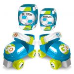 Stamp Set Patins à Roulettes + Coudieres & Genouillères BLEU SKIDS CONTROL