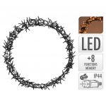 Ambiance Couronne de Noël lumineuse 400 LED Blanc chaud