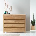 Bois Dessus Bois Dessous Buffet en teck massif 120 cm ALDO