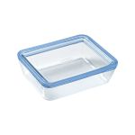 Pyrex Pure Glass &ndash; R&eacute;cipient rectangulaire herm&eacute;tique avec couvercle 19 x 14 x 5 cm &ndash; 0,8 l