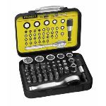Stanley 1-13-906 - Coffret 39 embouts 1-4 25mm avec douilles et mini cliquet