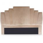 Tête de Lit en Velours "Renaya" 180cm Taupe Prix