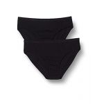 Schiesser M&auml;dchen Unterhosen 2 Pack sous-v&ecirc;tement, Noir, 10 ans (140 cm) Fille