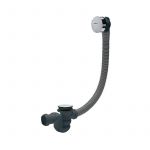 Wirquin 30724373 Ensemble complet vidage de baignoire avec siphon Cobra, noir