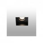 Spot encastrable en verre miroir noir CRISTAL avec X CRISTAL Spot encastrable carr/é IP20 /à encastrer au plafond avec douille GU10 sans ampoule Moderne 6er Set