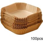 Papier jetable Air Fryer pour friteuses 16 cm 100 pcs La nature