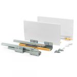 Emuca Kit de tiroir Concept hauteur 185 mm et profondeur 350 mm finition blanc - 3101412