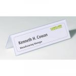 Durable 8052-19 - Boîte de 25 chevalets, en PVC semi-rigide, 210 x 61 mm