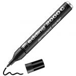 Edding 2000 C Marqueur permanent pour verre, métal, plastique noir 1.5-3 mm