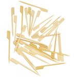 Fackelmann 56637 lot de 100 brochettes bambou beige 9 cm