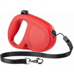 Ferplast Laisse Extensible pour Chiens de Taille Moyenne Flippy One Cord M, Cordon rétractable 5 m, Max 20 kg, Rouge